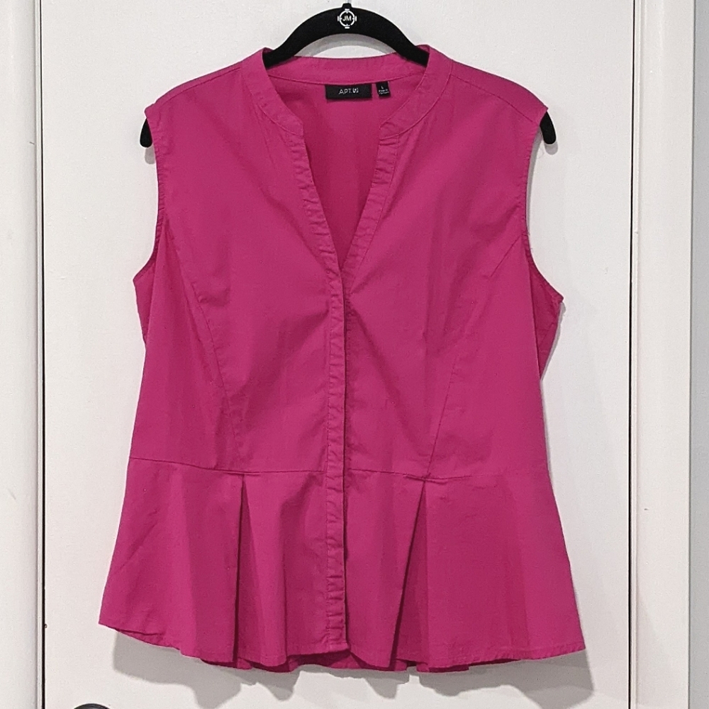 Apt. 9 Pink Peplum Top